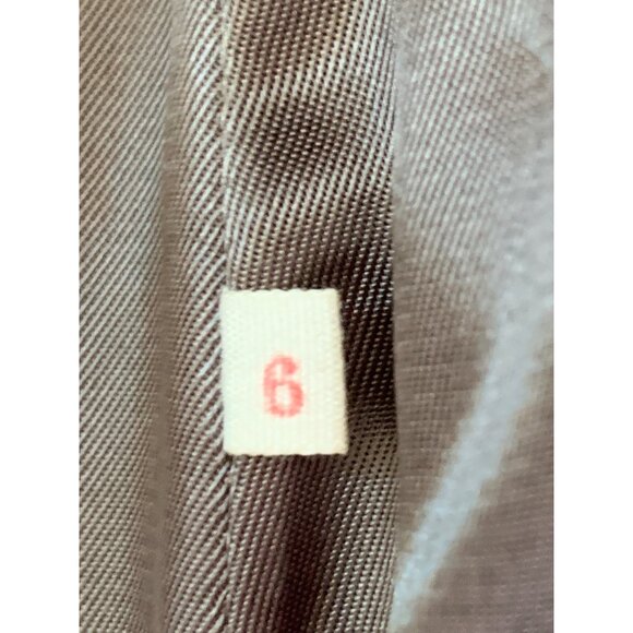 Genuine Vintage Rabbit Fur Brown Size S 6 Stand Collar Satin Lined Pockets 7019 - Picture 6 of 8